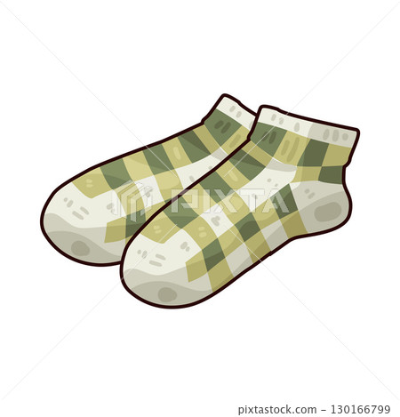illustration of checkered socks illustration of checkered socks 130166799