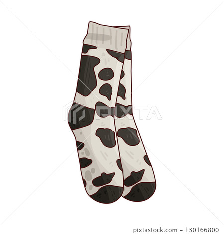 illustration of cow socks 130166800