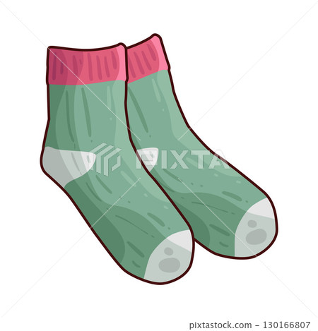 illustration of socks 130166807