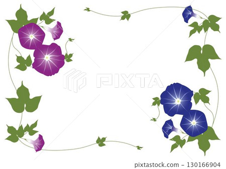 牽牛花藍紫色框架 130166904