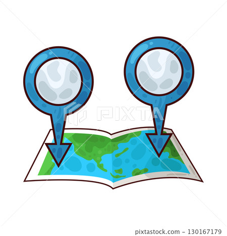 illustration of map with location pin illustration of map with location pin 130167179