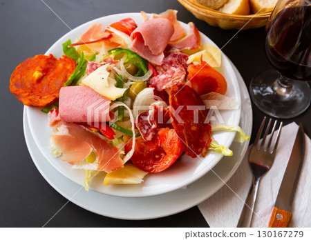 Traditional Catalan assorted sausage 130167279