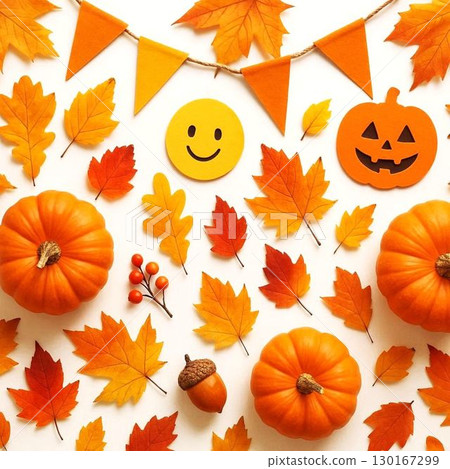 Colorful autumn image material 130167299