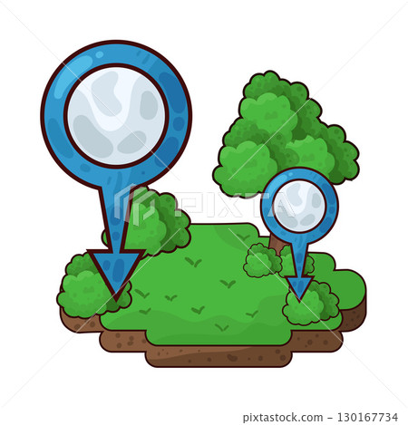 illustration of forest location 130167734
