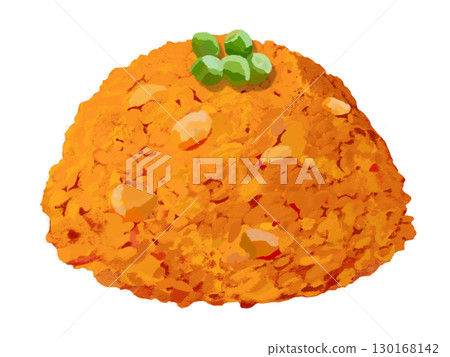 Chicken rice (with green peas) 130168142