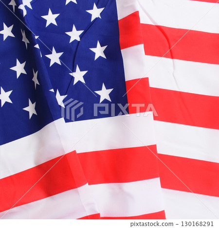 american wave flag texture background, USA american wave flag texture background, USA 130168291