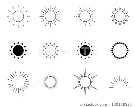 Various sun set 130168583