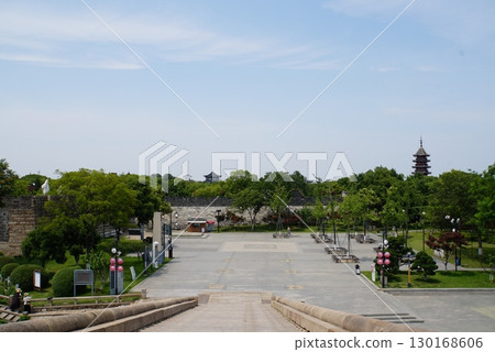 蘇州,盤門風景區,中國 蘇州,盤門風景區,中國 130168606