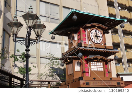 The mechanical clock at Matsuyama Dogo Onsen 130169240