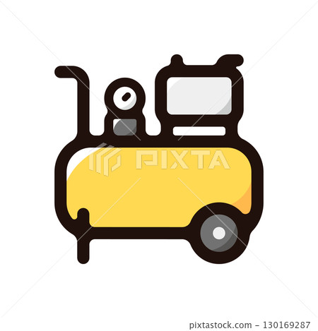 Air compressor illustration icon (tools, tools, tool material) Air compressor illustration icon (tools, tools, tool material) 130169287
