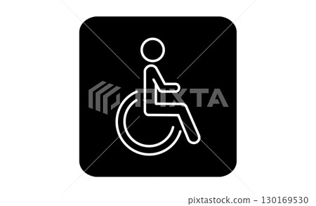 輪椅圖標 130169530