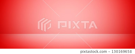 Red studio scene wallpaper. Gradient limbo podium background. Bright shelf or wall backdrop for mockup, presentation, template, product showcase. Abstract room stage display. Vector Red studio scene wallpaper. Gradient limbo podium background. Bright shelf or wall backdrop for mockup, presentation, template, product showcase. Abstract room stage display. Vector 130169658