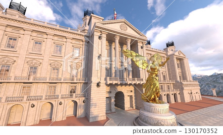 palace courtyard 130170352