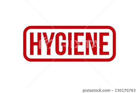 Red Hygiene Rubber Stamp Seal Vector 130170763