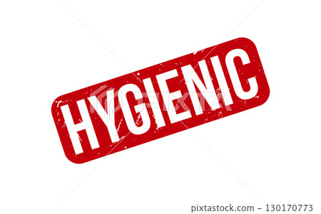 Hygienic rubber grunge stamp seal vector Hygienic rubber grunge stamp seal vector 130170773