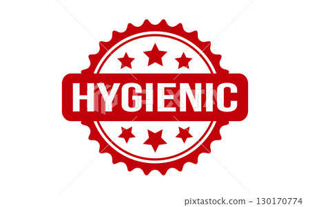 Hygienic rubber grunge stamp seal vector 130170774