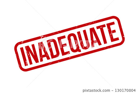 Red Inadequate Rubber Stamp Seal Vector Red Inadequate Rubber Stamp Seal Vector 130170804