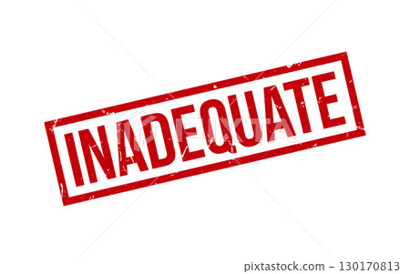 Red Inadequate Rubber Stamp Seal Vector Red Inadequate Rubber Stamp Seal Vector 130170813