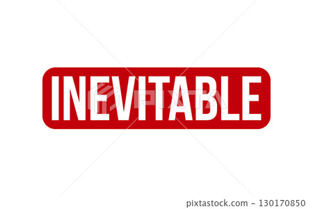 Red Inevitable Rubber Stamp Seal Vector Red Inevitable Rubber Stamp Seal Vector 130170850