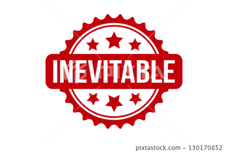 Inevitable rubber grunge stamp seal vector Inevitable rubber grunge stamp seal vector 130170852