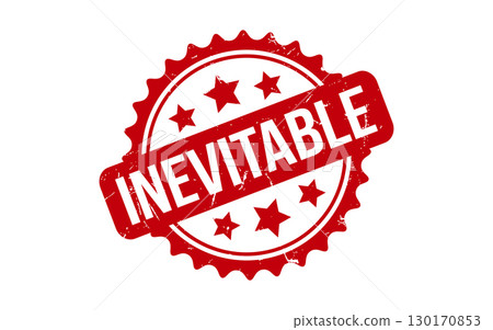 Inevitable rubber grunge stamp seal vector 130170853