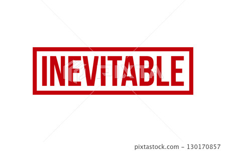 Inevitable Rubber Stamp Seal Vector Inevitable Rubber Stamp Seal Vector 130170857