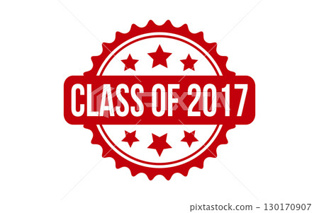 Class of 2017 rubber grunge stamp seal vector Class of 2017 rubber grunge stamp seal vector 130170907