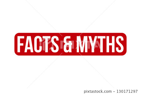 Facts & Myths Rubber Stamp Seal Vector 130171297