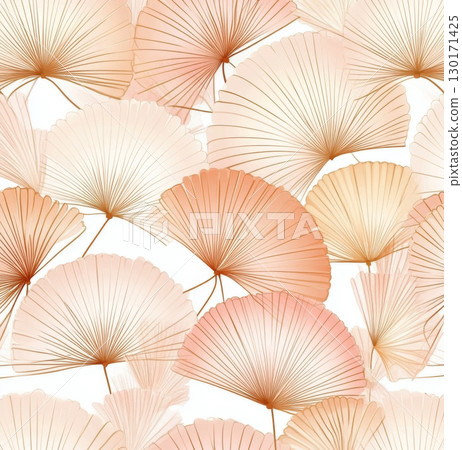 Brown and beige pattern featuring intricate design elements, suitable as background 130171425