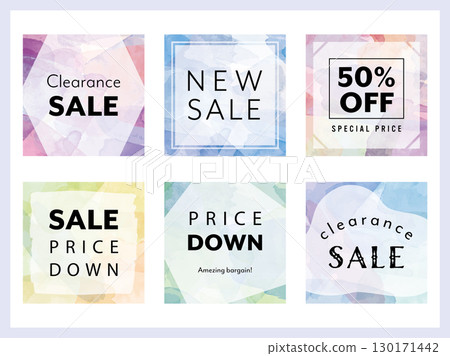 Square frame with watercolor background Square frame with watercolor background 130171442