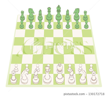 漂亮的棋子和棋盤 130172718