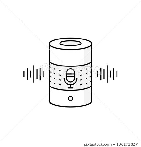 Smart speaker illustration 130172827