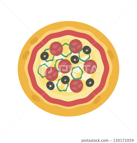 Pizza illustration 130172859