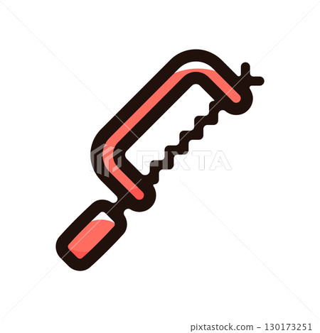 Jigsaw, hacksaw illustration icon (tool, equipment, tool material) 130173251