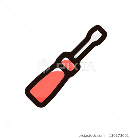 Screwdriver illustration icon (tool, tool, tool material) Screwdriver illustration icon (tool, tool, tool material) 130173601