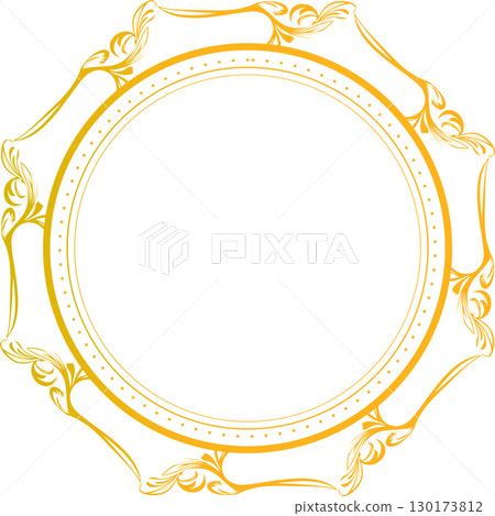 Gold luxurious antique vintage frame decorative material Gold luxurious antique vintage frame decorative material 130173812
