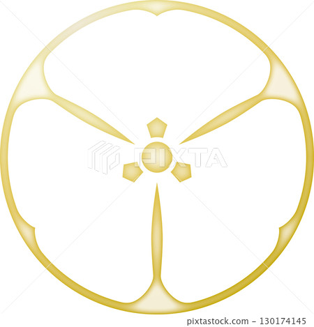 Family crest: Murayama Katabami [gold] 130174145