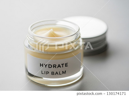 Hydrate Lip Balm in Glass Jar, Skincare Product Hydrate Lip Balm in Glass Jar, Skincare Product 130174171