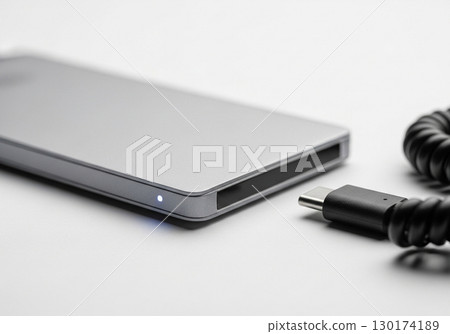 Portable External SSD Hard Drive with USBC Cable 130174189