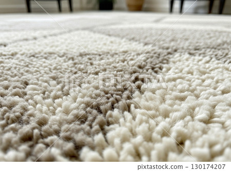 Closeup of Beige and White Shag Carpet Texture Closeup of Beige and White Shag Carpet Texture 130174207