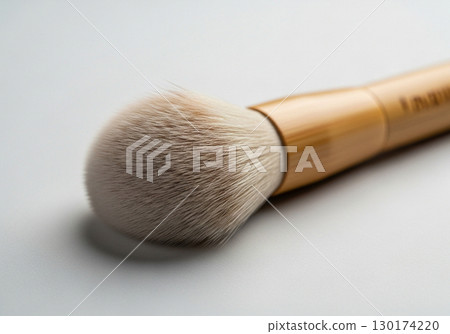 Closeup of a Soft Bamboo Makeup Brush 130174220