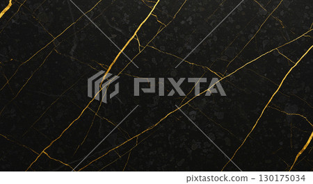 Black Marble Texture with Golden Veins Black Marble Texture with Golden Veins 130175034
