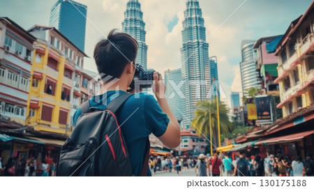 Kuala Lumpur Street Photography: Tourist Captures Iconic Skyline 130175188