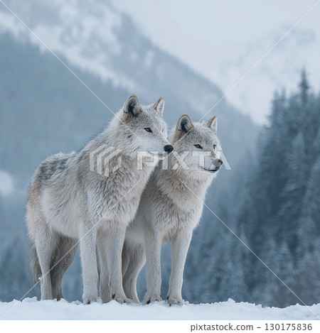 一隻白狼在嚴酷的冬天裡生存下來 一隻白狼在嚴酷的冬天裡生存下來 130175836