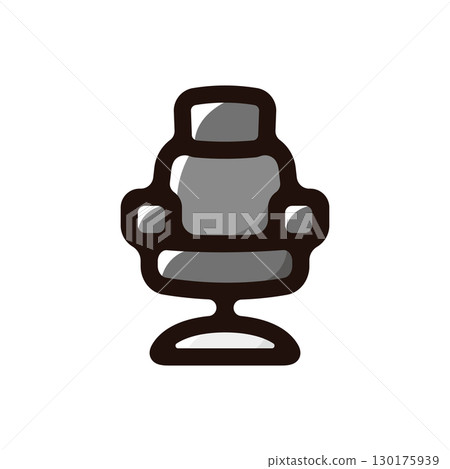 理髮椅插圖圖示（造型，理髮店，理髮店材料） 130175939