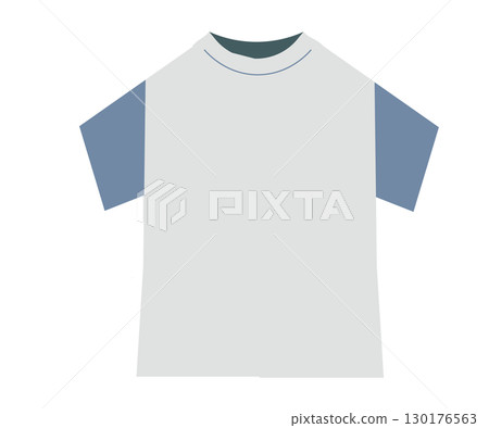 Short sleeve T-shirt. Vector illustration 130176563