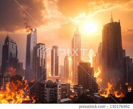 全球變暖形象 130176992