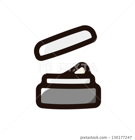 Hair wax illustration icon (hairstyle, cosmetics, cosmetic material) Hair wax illustration icon (hairstyle, cosmetics, cosmetic material) 130177247