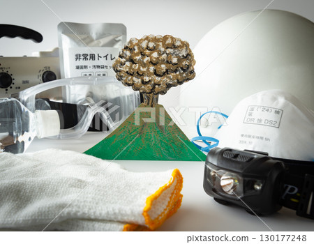 Volcanic eruption preparations: Volcanic ash countermeasures: Volunteer equipment 130177248