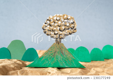 Volcanic eruption, volcanic ash countermeasures, eruption information, ashfall forecast 130177249